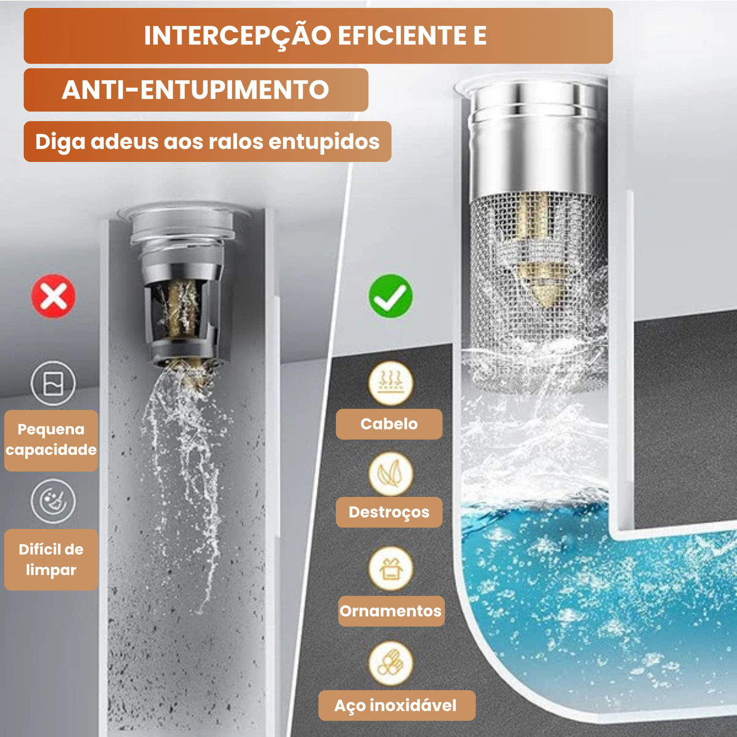 LEVE 2 E PAGUE 1 - NanoDry™ -  Filtre, bloqueie e proteja suas pias contra detritos e entupimentos sem esforço