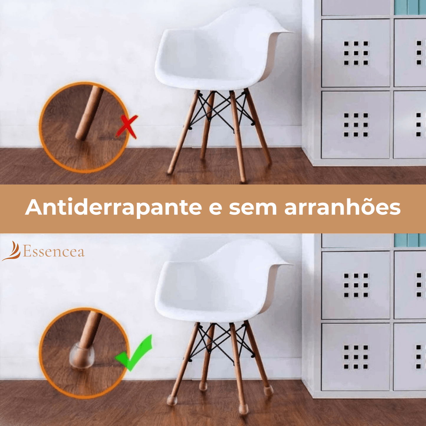 Tampa Para Pernas de Moveis - 16 Unidades - CasaPé®