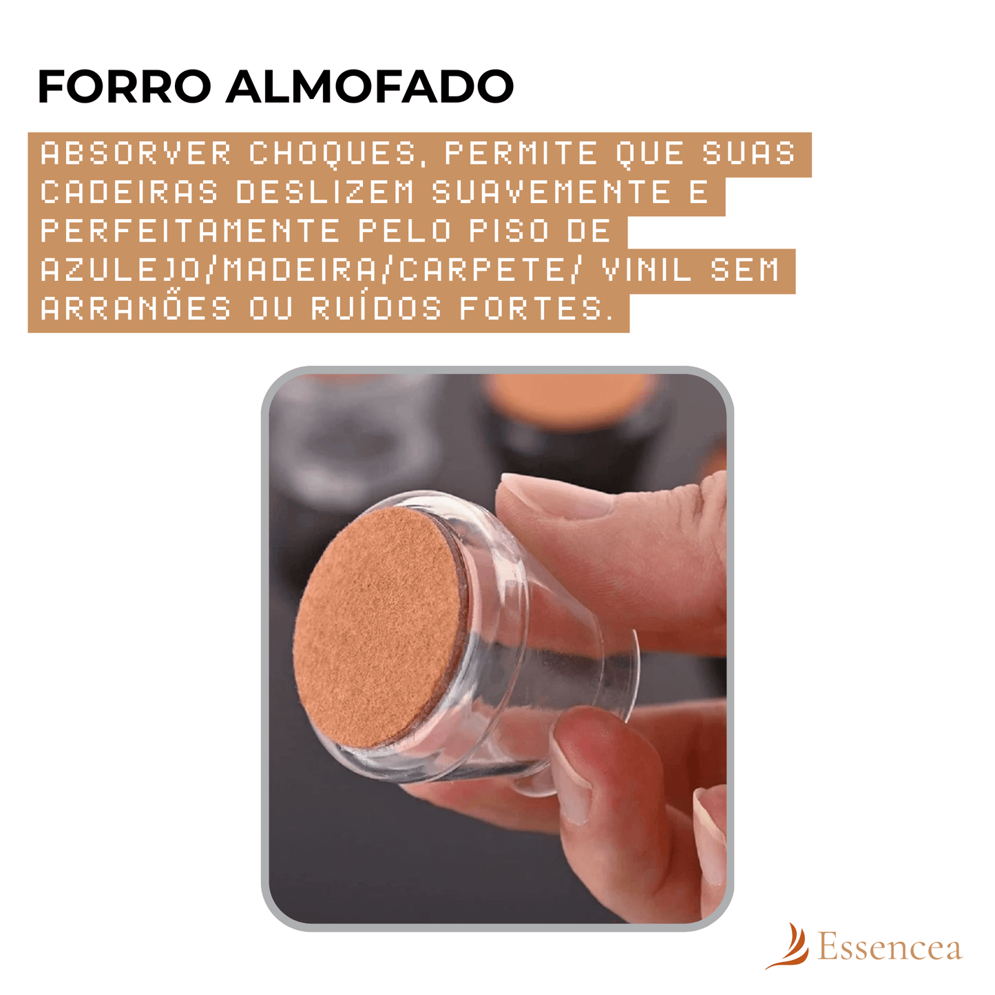 Tampa Para Pernas de Moveis - 16 Unidades - CasaPé®