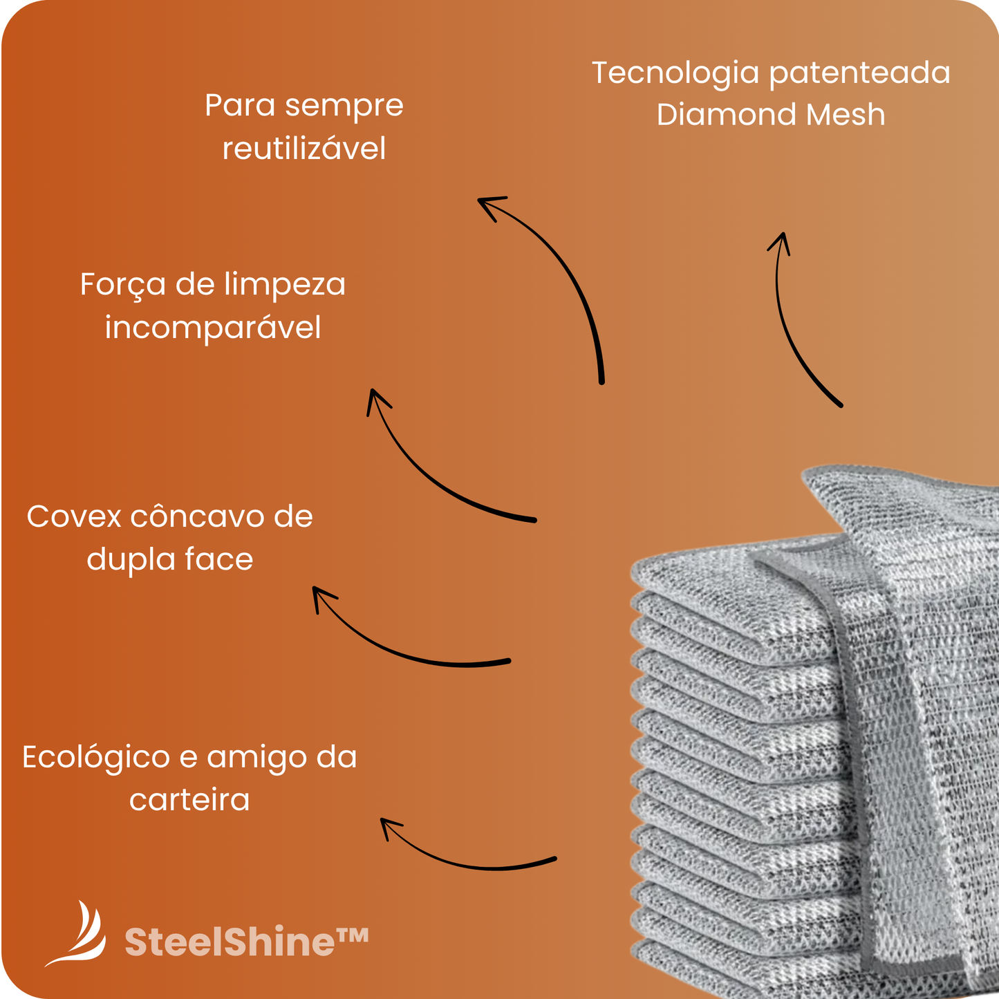 SteelShine™ - A ferramenta de limpeza definitiva para utensílios de cozinha de aço inoxidável e vidro | OFERTA ESPECIAL
