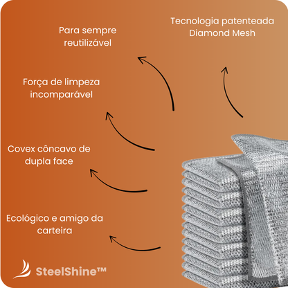 SteelShine™ - A ferramenta de limpeza definitiva para utensílios de cozinha de aço inoxidável e vidro | OFERTA ESPECIAL
